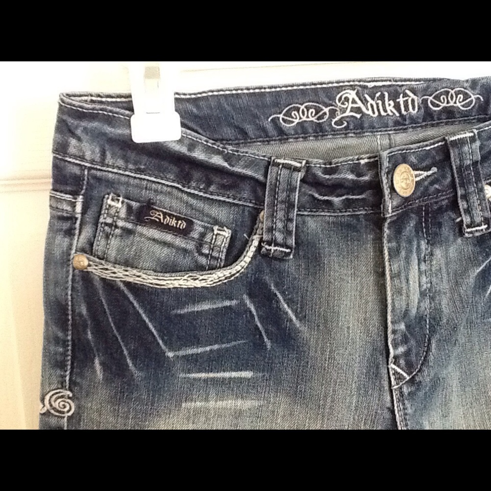 Adiktd Mid Rise Relaxed Fit Boot Cut Jeans - Picture 4 of 7